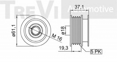 TREVI AUTOMOTIVE ap1139 -  Механизм свободного хода генератора